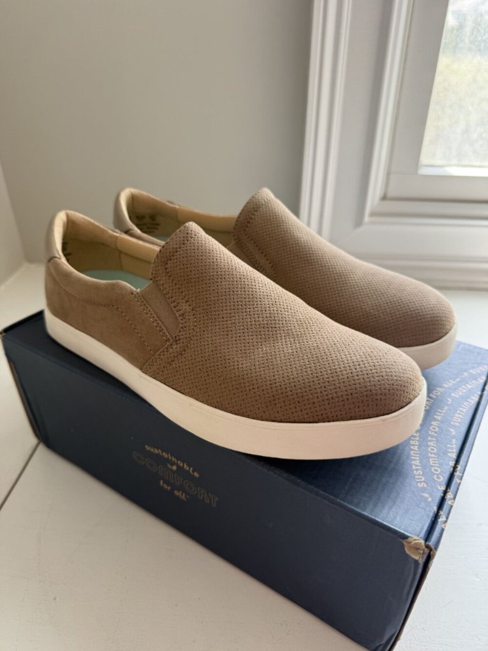 NWB Dr. Scholl's Madison Cloud Slip On Sneaker Brown Women's Size US 10 $80 [jb] - Picture 9 of 16